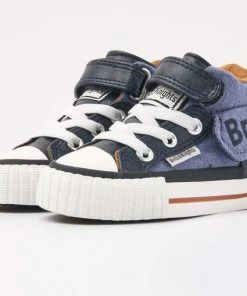 British Knights ROCO Baby Jongetjes Sneakers Hoog - Donker Blauw - Maat 26