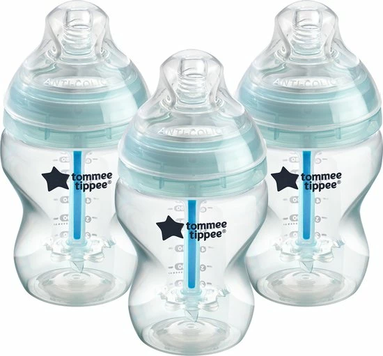 Tommee Tippee Babyflessen - Advanced Anti-koelik - Langzaam Stromende Borstachtige Speen - 260 Ml - Pak Van 3 1 Tommee Tippee Babyflessen - Advanced Anti-koelik - Langzaam Stromende Borstachtige Speen - 260 Ml - Pak Van 3