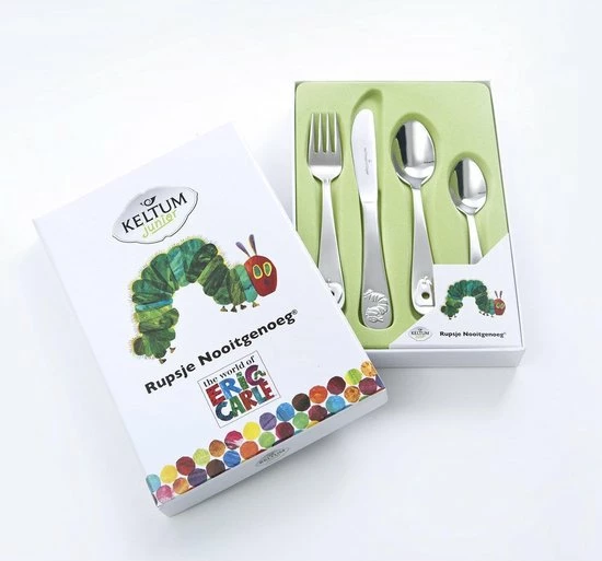 Keltum Lucardi Rupsje Nooitgenoeg Bestekset - 4-delig 3 Keltum Lucardi Rupsje Nooitgenoeg Bestekset - 4-delig - Afbeelding 3