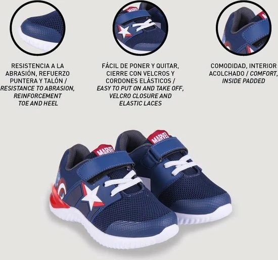 Marvel Captain America Kinderschoenen Jongens 9 Marvel Captain America Kinderschoenen Jongens - Afbeelding 9
