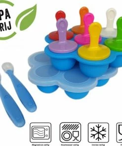 Southland Babyvoeding Bewaarbakjes - Babyvoedingsaccessoires - Siliconen Lepeltjes - BPA-vrij - Babyvoeding Diepvriesbakje