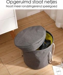 Kruzzel Multifunctioneel Opbergkleed - Speelgoed Organizer - Speelmat - Opbergmand Voor Kinderen - Geel -Zwitsal - Winkel 550x517 4