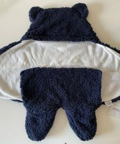 MINIIYOU Teddy Babyslaapzak - Baby Inbakerdoek - Navy - 0-2 Maand -Zwitsal - Winkel 550x518 6
