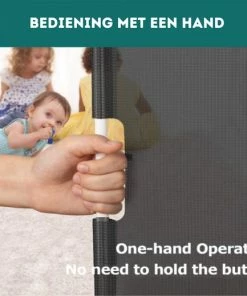 W&Z® Oprolbaar Traphekje - Veiligheid In Huis - Veiligheidshekje Voor Baby - Kinderhekje - Hondenhek - Zwart -Zwitsal - Winkel 550x519 10