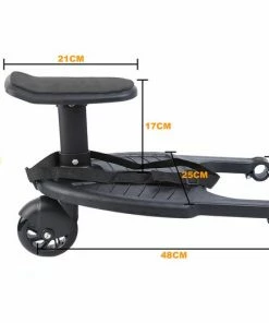 Merkloos Happyment Universeel Meerijdplankje - Met Zitting - Voor Kinderwagen - Buggyboard - Zwart 12 Merkloos Happyment Universeel Meerijdplankje - Met Zitting - Voor Kinderwagen - Buggyboard - Zwart -Zwitsal - Winkel 550x521 5
