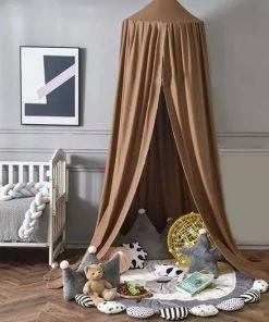 IL BAMBINI - Grote Baby Klamboe Voor Babykamer - Babybedje - Bruin - Polyester