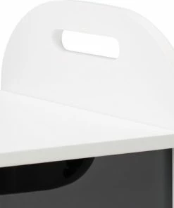 Relaxdays Speelgoedkist Kinderen - Speelgoedbank - Wit-grijs - Speelkist - Opbergkist -Zwitsal - Winkel 550x526 4