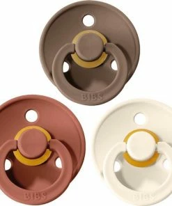 Bibs Fopspeen - Maat 2 6-18 Maanden - 3 Stuks - Dark Oak, Woodchuck En Ivory