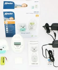 Alecto DBX-84 - DECT Babyfoon Uil - Nachtlampje - Wit/Mint -Zwitsal - Winkel 550x533