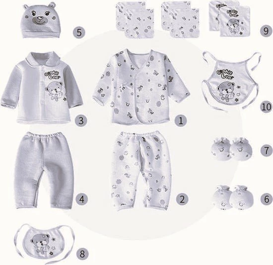 Merkloos Newborn - Baby Kleding Jongen - Baby Cadeau - Baby Mutsje - Kraam Cadeau - Babyshower Cadeau Set 10-Delig - Geel - 0-3 Maanden 1 Merkloos Newborn - Baby Kleding Jongen - Baby Cadeau - Baby Mutsje - Kraam Cadeau - Babyshower Cadeau Set 10-Delig - Geel - 0-3 Maanden