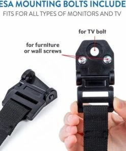 Tatkraft TV Straps - Kantelbeveiliging Voor Televisie & Meubels - Anti Kantel Banden - Omvalbeveiliging - Set 4 Stuks -Zwitsal - Winkel 550x534 13