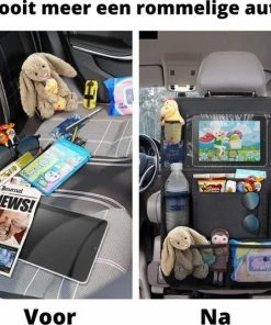 Merkloos Multifunctionele Auto Opbergtas - Autostoel Organizer Met Touch Screen Tablet Houder - Auto Organizer - Auto Accessoires - Autostoelbeschermer - Kick Mat - Achterbank Organizer - Opbergtas - Speelgoed Opberger - Car Seat Organizer - Waterbestendig -Zwitsal - Winkel 550x534 9