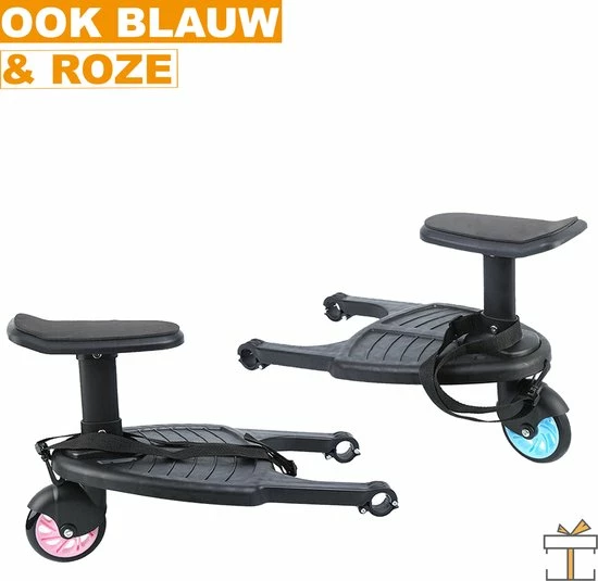 Merkloos Happyment Universeel Meerijdplankje - Met Zitting - Voor Kinderwagen - Buggyboard - Zwart 9 Merkloos Happyment Universeel Meerijdplankje - Met Zitting - Voor Kinderwagen - Buggyboard - Zwart - Afbeelding 9