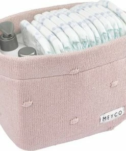 Meyco Mini Knots Commodemandje - Soft Pink - Medium
