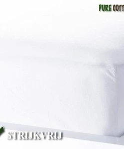 PURE HOME COTTON Hoeslaken 200x220 - Tot (35cm) - Boxspring En Waterbed - Katoen - Lange Levensduur - Wit -Zwitsal - Winkel 550x539 11