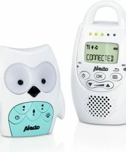 Alecto DBX-84 - DECT Babyfoon Uil - Nachtlampje - Wit/Mint