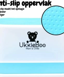 UkkieBoo Opstapje - Max 100kg - Blauw - Antislip Krukje - Wc Krukje - Kinder Opstapjes - Wc Trainer - Wc Kinderhulp - Toilet Trainer - Eerste Opstapje - Opstapje - Kruk - Opstapkrukje - Baby Opstapje - Veilig - Keuken Opstapje - Trapje -Zwitsal - Winkel 550x540 6