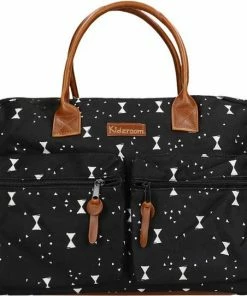 Kidzroom Black & White Luiertas - Zwart - Strikken - Verschoonmatje - Verstelbare Schouderband - Flessenhouder -Zwitsal - Winkel 550x542 3