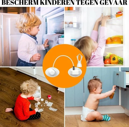 Gohh? Gohh Koelkast Sloten Met Magneetsleutels 2 Stuks Wit 7 Gohh? Gohh Koelkast Sloten Met Magneetsleutels 2 Stuks Wit - Afbeelding 7