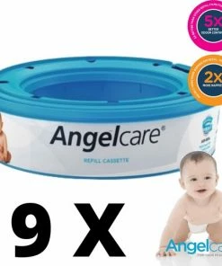Angelcare Navulcassette Luieremmer - Originele Navul Cartridge - 9 Stuks