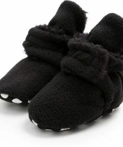 Myggpp Fluffy Warme Baby Slofjes Met Anti Slipzool Zwart 12-18 Mnd/13 Cm -Zwitsal - Winkel 550x545 6
