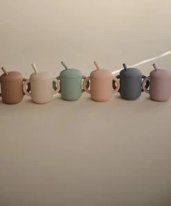 Mushie Oefenbeker Met Rietje | Blush -Zwitsal - Winkel 550x546 5