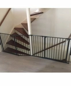 BabyDan Flex Traphekje 2 Deuren, 2x33cm 218cm Zwart