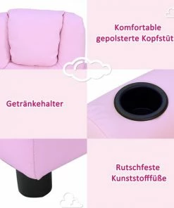 HOMCOM Kinderfauteuil Mini-fauteuil Kinderbank Voor 3-6 Jaar, Roze 55-0039 -Zwitsal - Winkel 550x549 15