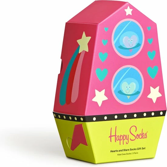 Happy Socks XKHNS08-3303 3-Pack Kids Hearts And Stars Socks Gift Set - Maat 0-12M 3 Happy Socks XKHNS08-3303 3-Pack Kids Hearts And Stars Socks Gift Set - Maat 0-12M - Afbeelding 3