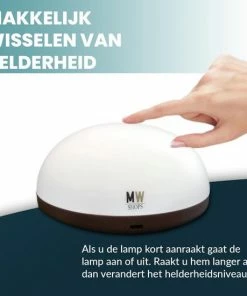 MW Shops Nachtlampje – Baby Kinderen & Volwassenen – Dimbaar Valbestendig Draadloos – Nachtlamp Met Touch Control Incl. 4 GRATIS E-books - Multifunctioneel -Zwitsal - Winkel 550x550 1013