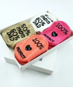 Spronkers® Baby Sokjes Set 4 Stuks - Baby Kraamcadeau Meisje – Baby Cadeaupakket – Kraammand Baby Geschenkset