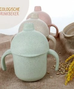 Merkloos Drinkbeker Voor Baby - Tuitbeker - Sippy Cup - Ecologisch - Baby - Roze