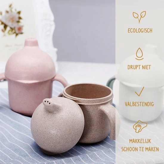 Merkloos Drinkbeker Voor Baby - Tuitbeker - Sippy Cup - Ecologisch - Baby - Roze 4 Merkloos Drinkbeker Voor Baby - Tuitbeker - Sippy Cup - Ecologisch - Baby - Roze - Afbeelding 4