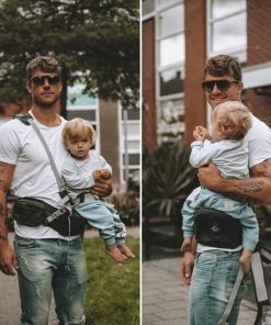 Deryan Pack Light Luxe Heupdrager - Ergonomische Draagzak + Opbergvakjes Grijs -Zwitsal - Winkel 550x550 1093