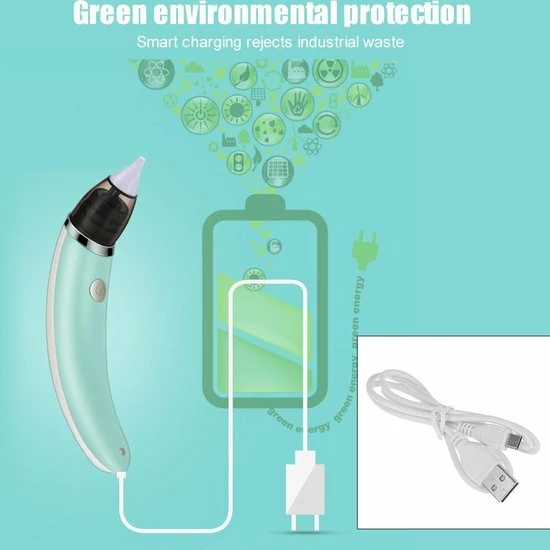 Merkloos Elektrisch Oplaadbare Neusreiniger Voor Baby En Kleuter | Elektrische Neuszuiger | Elektrische Neuspeer | Elektrische Neussnuiter | Baby Aspirator | Baby Neuspompje 3 Merkloos Elektrisch Oplaadbare Neusreiniger Voor Baby En Kleuter | Elektrische Neuszuiger | Elektrische Neuspeer | Elektrische Neussnuiter | Baby Aspirator | Baby Neuspompje - Afbeelding 3