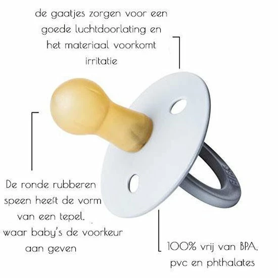 Bibs Fopspeen 6-18 Maanden Set 2 Stuks| Black + White |Maat 2 2 Bibs Fopspeen 6-18 Maanden Set 2 Stuks| Black + White |Maat 2 - Afbeelding 2