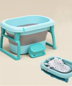 FOXSPORT Babybadje - Inklapbaar Bad - Bad Baby - Zitbad - Bath Bucket - Opvouwbaar Bad Kinderen - Baby Badje - Opvouwbaar Bad Baby - Baby Badkussen - Geschikt Voor Kinderen Van 0-12 - Met Standaard, Met Badmat, Met Badkruk -Zwitsal - Winkel 550x550 183