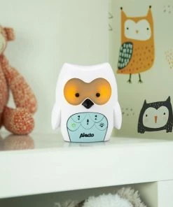 Alecto DBX-84 - DECT Babyfoon Uil - Nachtlampje - Wit/Mint -Zwitsal - Winkel 550x550 235