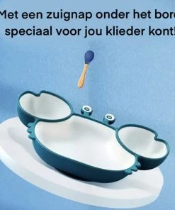 KimDo Kinderbord Met Vakjes En Een Zuignap - Roze - Siliconen Bord - Antislip - Kinderen - Kinderservies- Baby Servies - Baby Bordje -Zwitsal - Winkel 550x550 252