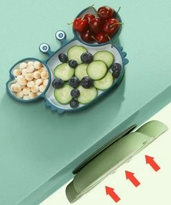 KimDo Kinderbord Met Vakjes En Een Zuignap - Roze - Siliconen Bord - Antislip - Kinderen - Kinderservies- Baby Servies - Baby Bordje -Zwitsal - Winkel 550x550 253