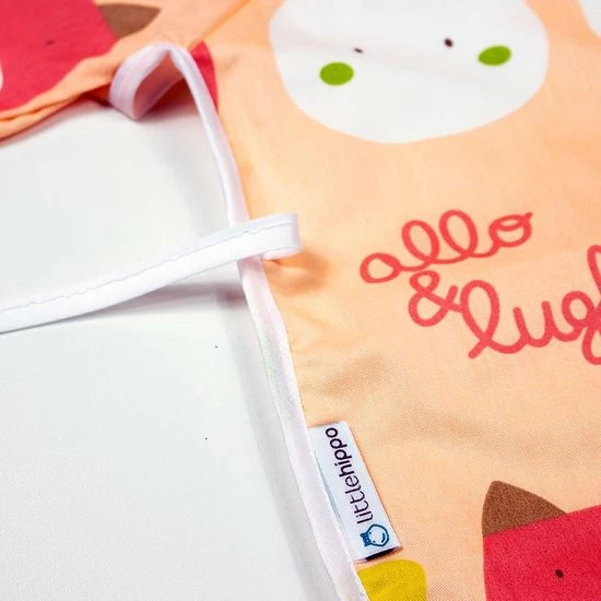 Kinderschort 'Fox' Lange Mouwen - Slab Met Mouwen - Slabbetje Little Hippo - Waterafstotend - Knutselen - Kliederschort - 3 Tot 5 Jaar 2 Kinderschort 'Fox' Lange Mouwen - Slab Met Mouwen - Slabbetje Little Hippo - Waterafstotend - Knutselen - Kliederschort - 3 Tot 5 Jaar - Afbeelding 2