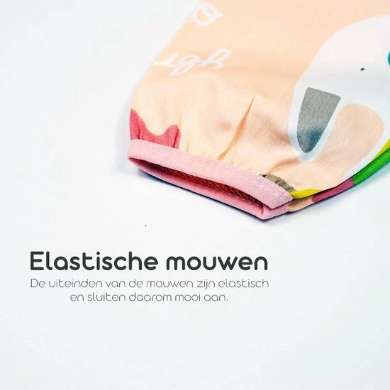 Kinderschort 'Fox' Lange Mouwen - Slab Met Mouwen - Slabbetje Little Hippo - Waterafstotend - Knutselen - Kliederschort - 3 Tot 5 Jaar 3 Kinderschort 'Fox' Lange Mouwen - Slab Met Mouwen - Slabbetje Little Hippo - Waterafstotend - Knutselen - Kliederschort - 3 Tot 5 Jaar - Afbeelding 3