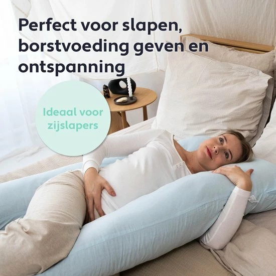 Litollo Zwangerschapskussen XXL - Voedingskussen - Lichaamskussen - 280cm - Zachte Fleece Stof - Body Pillow - Afneembare Hoes - Okergeel 10 Litollo Zwangerschapskussen XXL - Voedingskussen - Lichaamskussen - 280cm - Zachte Fleece Stof - Body Pillow - Afneembare Hoes - Okergeel - Afbeelding 10