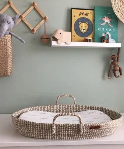 Rose & Ollie Verschoonmand XL + Matrasje + Twee Waterproof Matrashoezen - Zeegras Verschoningsmand -Zwitsal - Winkel 550x550 322