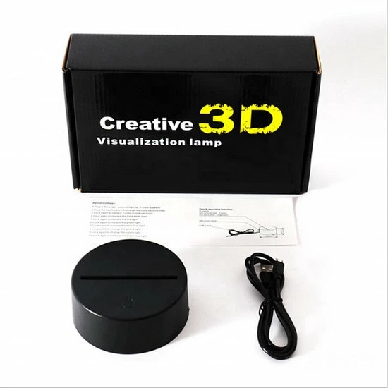 ANiMU 3D Lamp - 16 Kleuren - Auto - LED Illusie - Bureaulamp - Nachtlampje - Sfeerlamp - Dimbaar - USB Of Batterijen - Afstandsbediening - Cadeau Voor Jongens - Kinderen 7 ANiMU 3D Lamp - 16 Kleuren - Auto - LED Illusie - Bureaulamp - Nachtlampje - Sfeerlamp - Dimbaar - USB Of Batterijen - Afstandsbediening - Cadeau Voor Jongens - Kinderen - Afbeelding 7