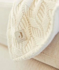 Jollein Baby Deken Ledikant 100x150cm Spring Knit - Ivory/Coral Fleece -Zwitsal - Winkel 550x550 423
