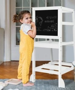 Alizendeh Naturel Learning Tower - Leertoren Keukenhulp - Leertoren - Opstapje - Antislip Opstapje - Kindertrap - Leertoren Peuters - Leer Toren - Naturel Learning Tower -Zwitsal - Winkel 550x550 442