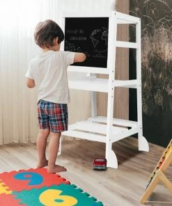 Alizendeh Naturel Learning Tower - Leertoren Keukenhulp - Leertoren - Opstapje - Antislip Opstapje - Kindertrap - Leertoren Peuters - Leer Toren - Naturel Learning Tower -Zwitsal - Winkel 550x550 444