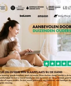 Deryan Baby Luxe Campingbedje Inclusief Zelfopblaasbare Matras - Zwart -Zwitsal - Winkel 550x550 45