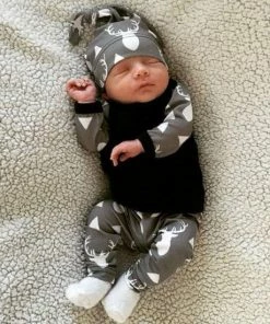 NezR Baby Kleding Meisje - Baby Kleding Jongens - Babykleertjes Set 3/delig 3-6 Maanden